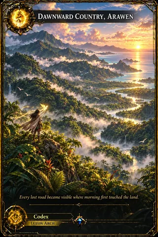 Dawnward Country, Arawen - a card from the Luzon set of Codex Legends.