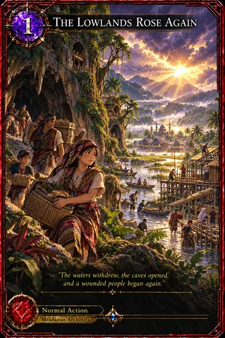 The Lowlands Rose Again - a card from the Mindanao set of Codex Legends.