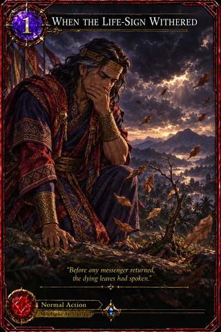 When the Life-Sign Withered - a card from the Mindanao set of Codex Legends.